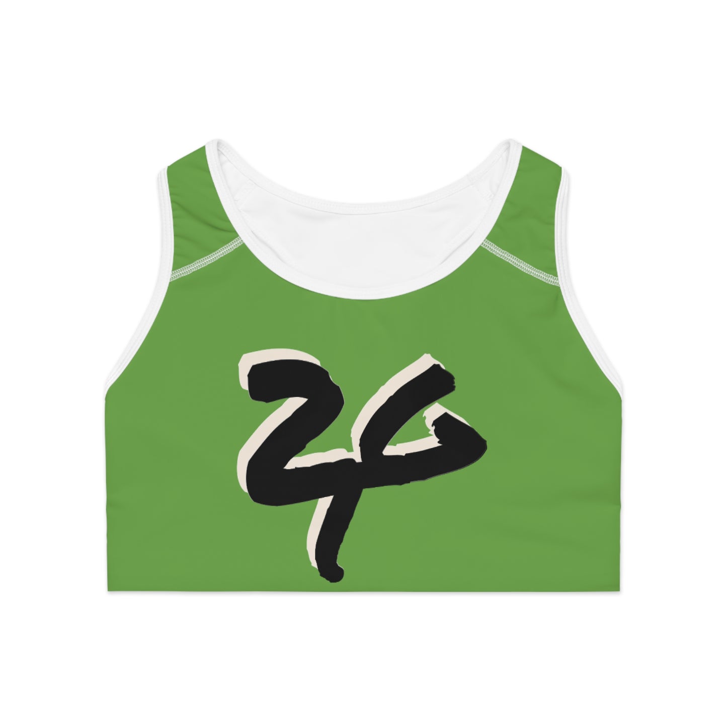 2 Tired Gorillaz (2TG), Sports Bra (Green/ Black)