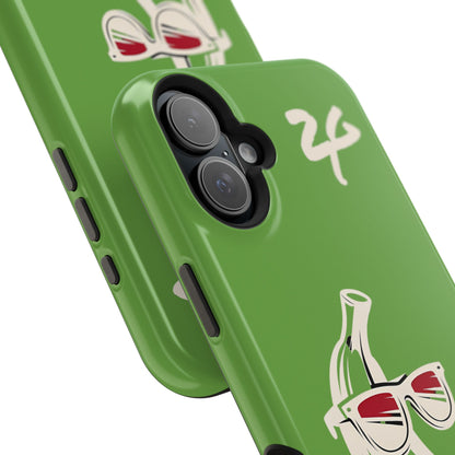 2 Tired Gorillaz, (2TG Sigma Banana) Impact-Resistant Cases (Green)