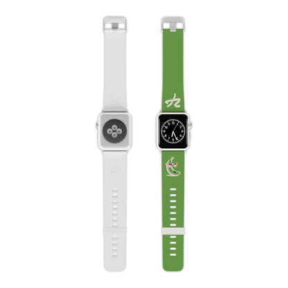 2 Tired Gorillaz (2TG, Sigma Banana), Rubber Watch Band for Apple Watch (Green)