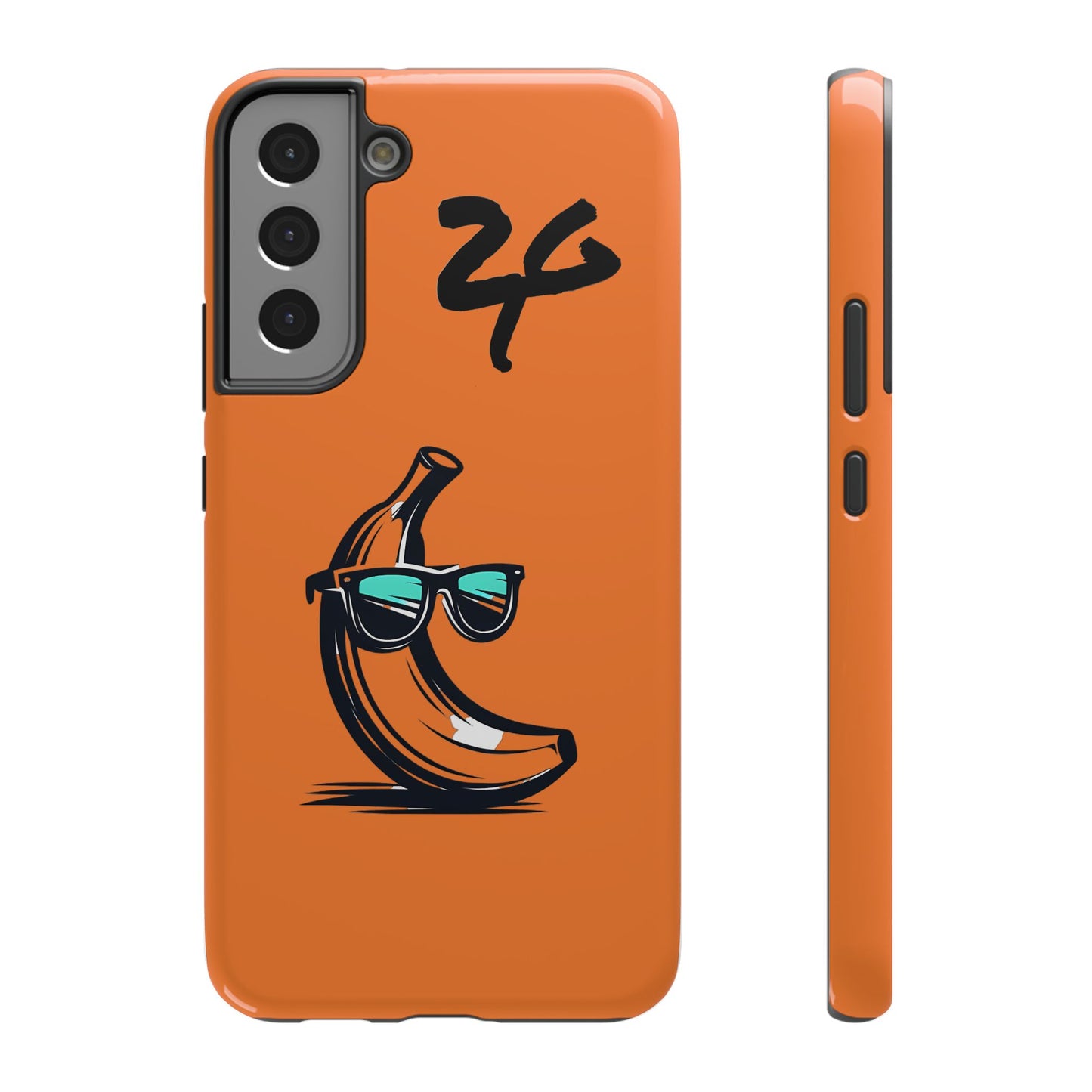 2 Tired Gorillaz, (2TG Sigma Banana) Impact-Resistant Cases (Orange/Black)