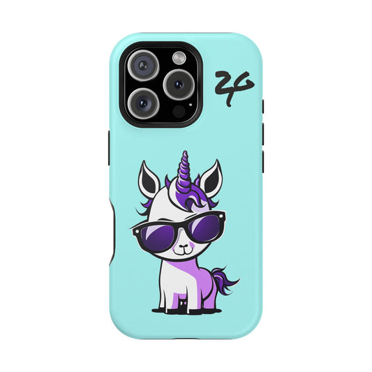 2 Tired Gorillaz, (2TG Lina Unicorn) Impact-Resistant Cases (Sky)