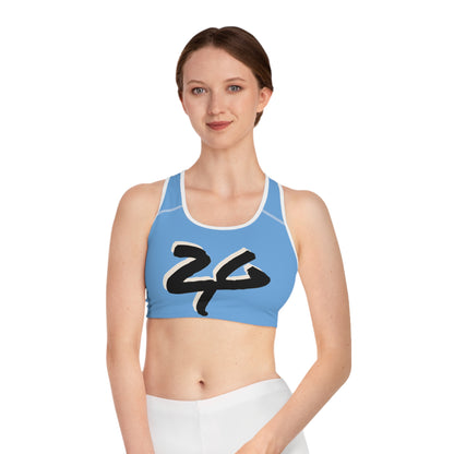 2 Tired Gorillaz (2TG), Sports Bra (Light Blue)