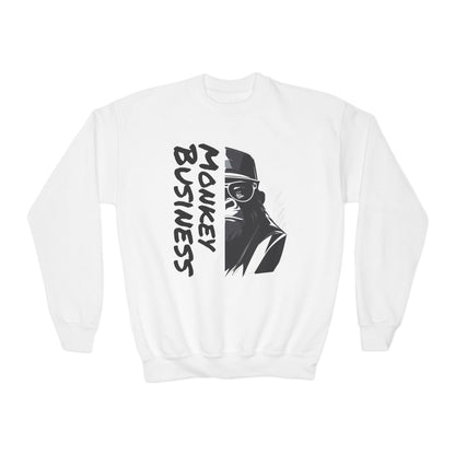 2 Tired Gorillaz, Teen Crewneck Sweatshirt