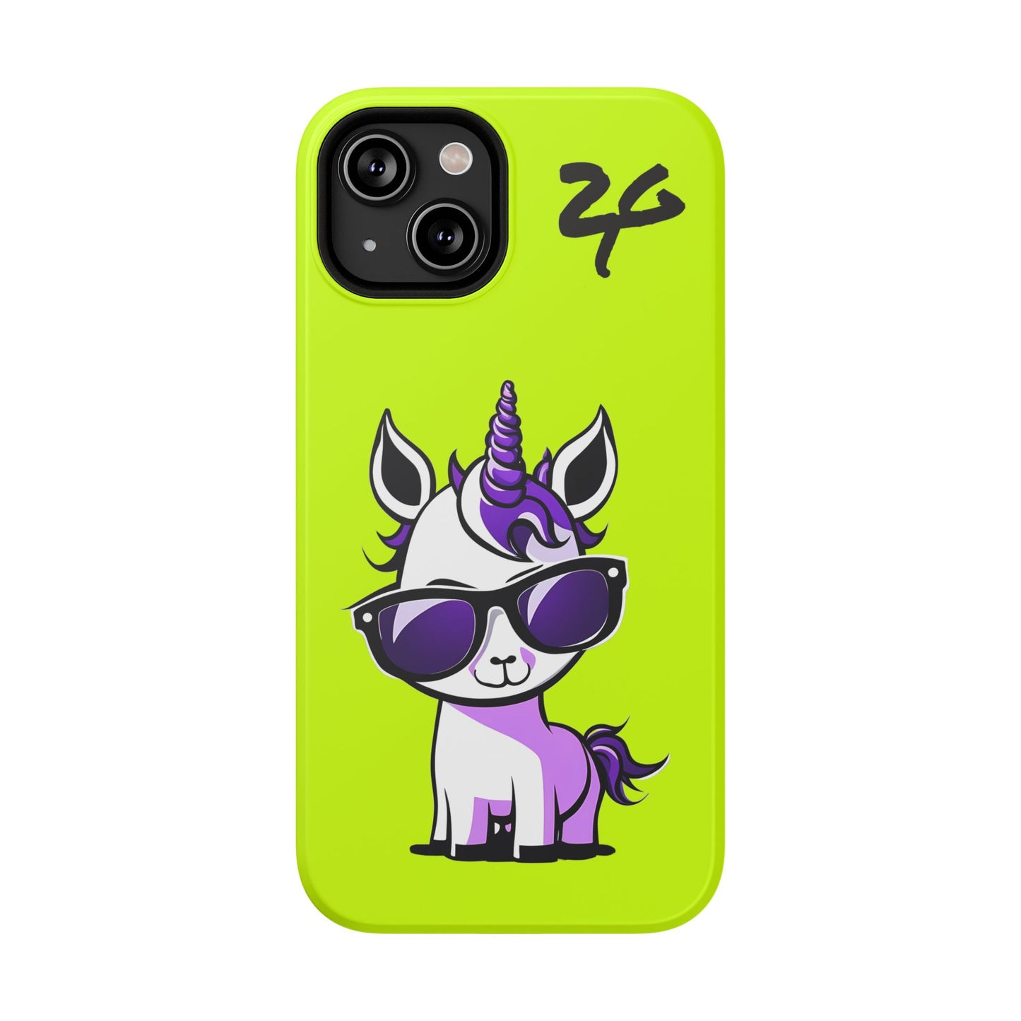 2 Tired Gorillaz, (2TG Lina Unicorn) Impact-Resistant Cases (Neon)