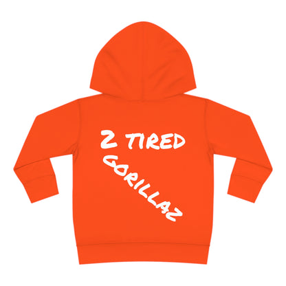 2 Tired Gorillaz, Toddler Pullover Fleece Hoodie