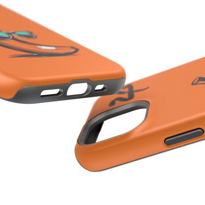 2 Tired Gorillaz, (2TG Sigma Banana) Impact-Resistant Cases (Orange/Black)