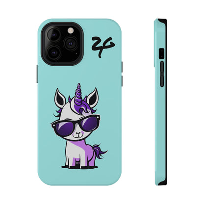 2 Tired Gorillaz, (2TG Lina Unicorn) Impact-Resistant Cases (Sky)