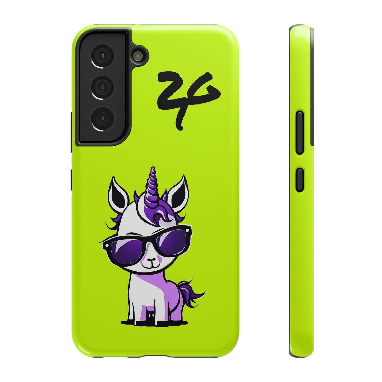 2 Tired Gorillaz, (2TG Lina Unicorn) Impact-Resistant Cases (Neon)