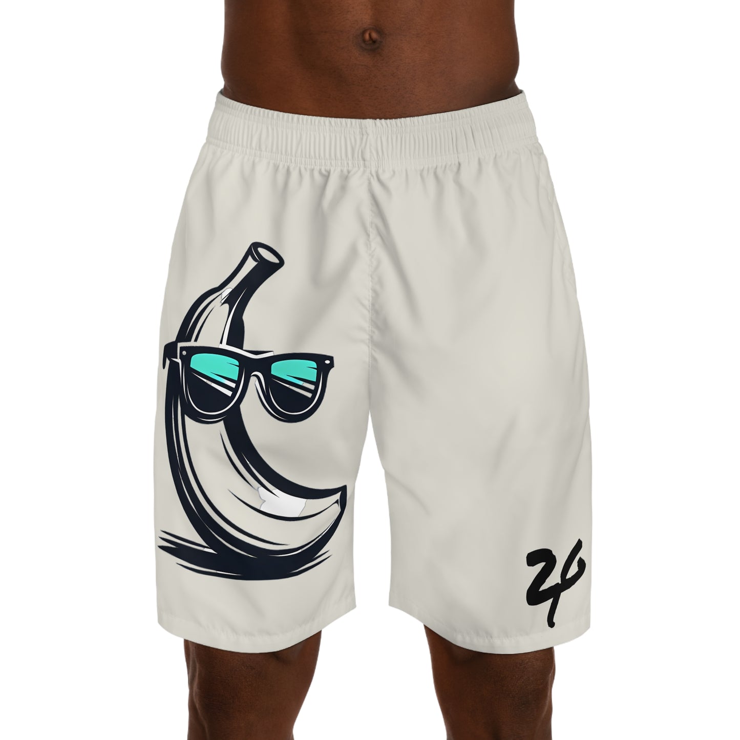 2 Tired Gorillaz (2TG, Broken Banana), Men's Running Shorts