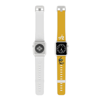 2 Tired Gorillaz (2TG, Sigma Banana), Rubber Watch Band for Apple Watch (Yellow)