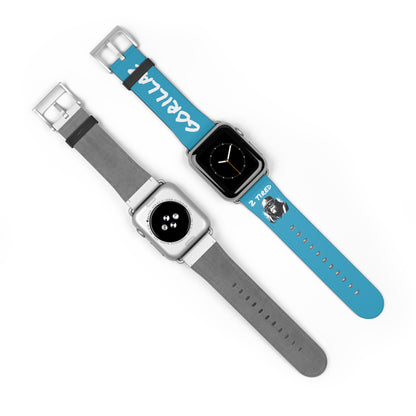 2 Tired Gorillaz, Vegan Leather Watch Band (Turquoise)