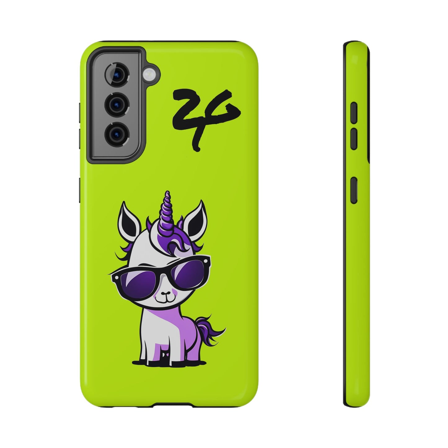 2 Tired Gorillaz, (2TG Lina Unicorn) Impact-Resistant Cases (Neon)