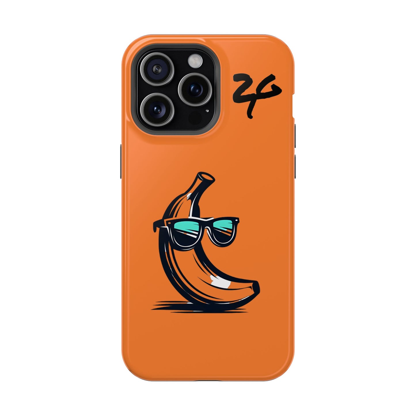 2 Tired Gorillaz, (2TG Sigma Banana) Impact-Resistant Cases (Orange/Black)