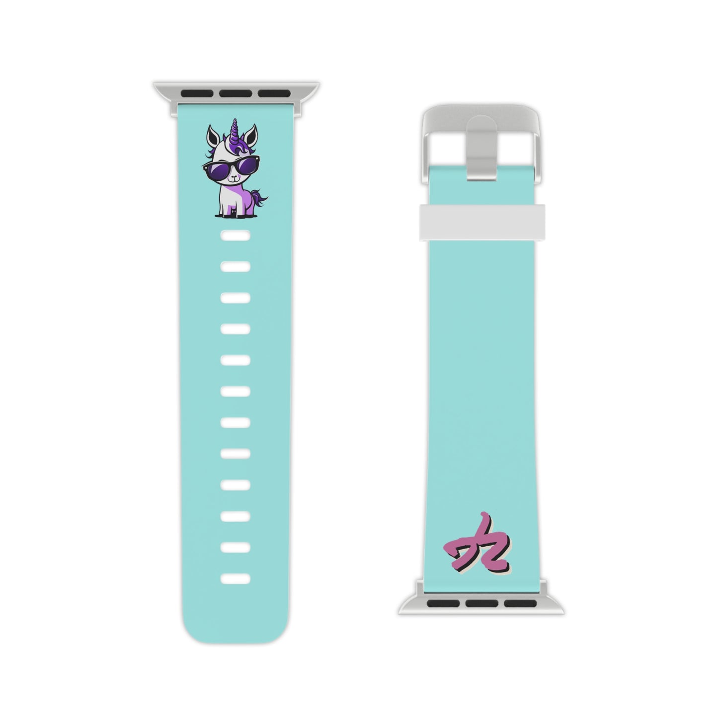 2TG (Lina Unicorn), Rubber Watch Band for Apple Watch (Sky)