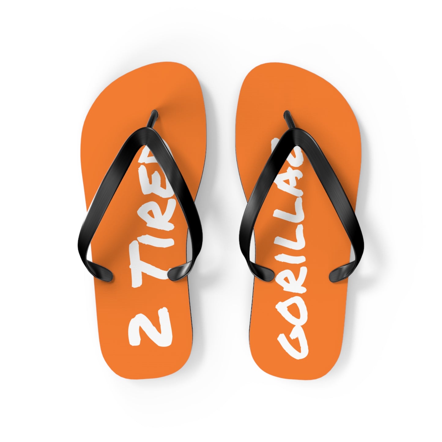 2 Tired Gorillaz, Flip Flops (Orange)