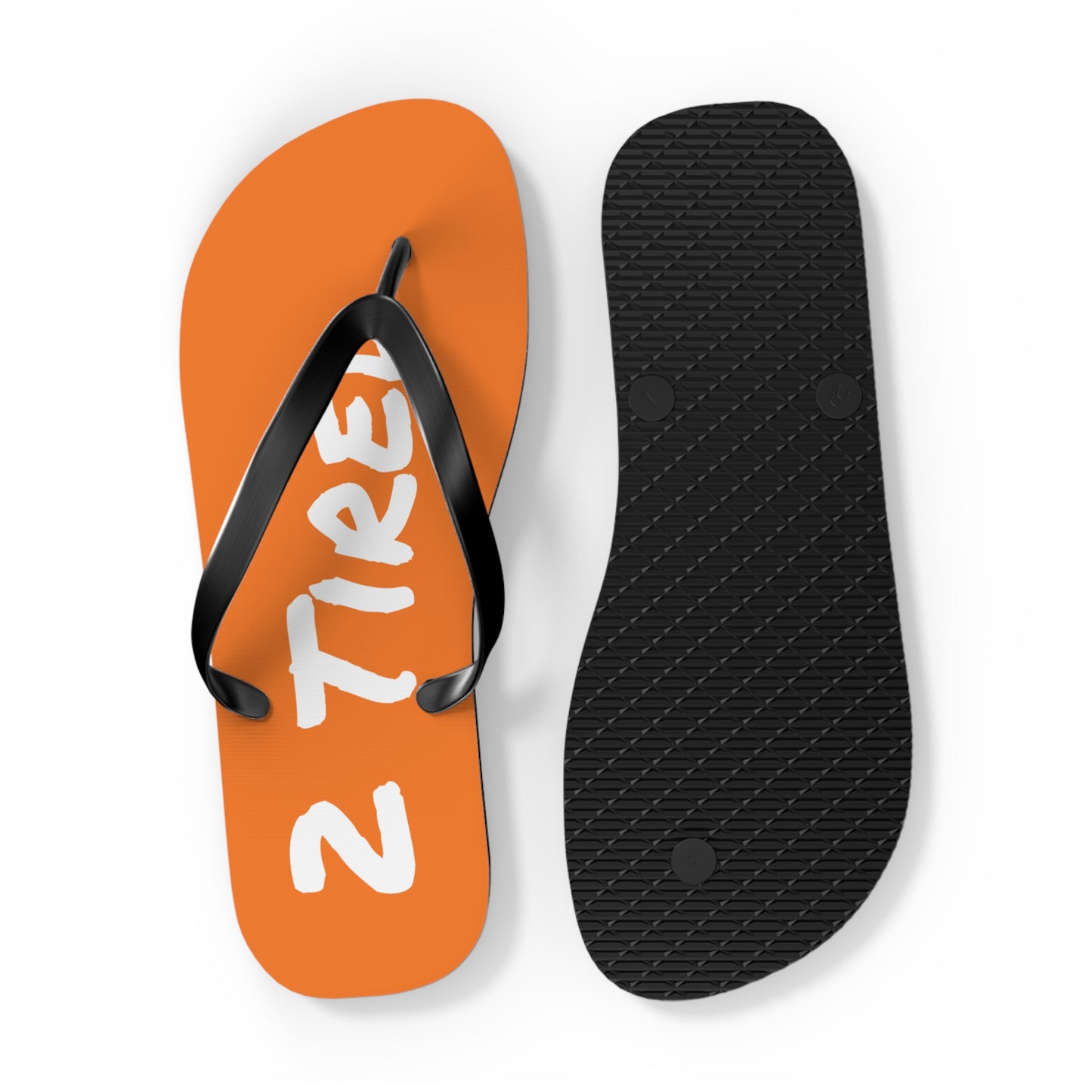 2 Tired Gorillaz, Flip Flops (Orange)