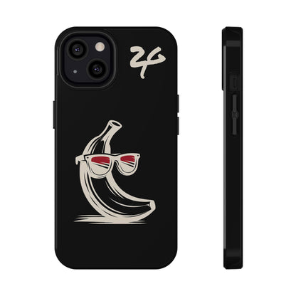 2 Tired Gorillaz, (2TG Sigma Banana) Impact-Resistant Cases (Black)