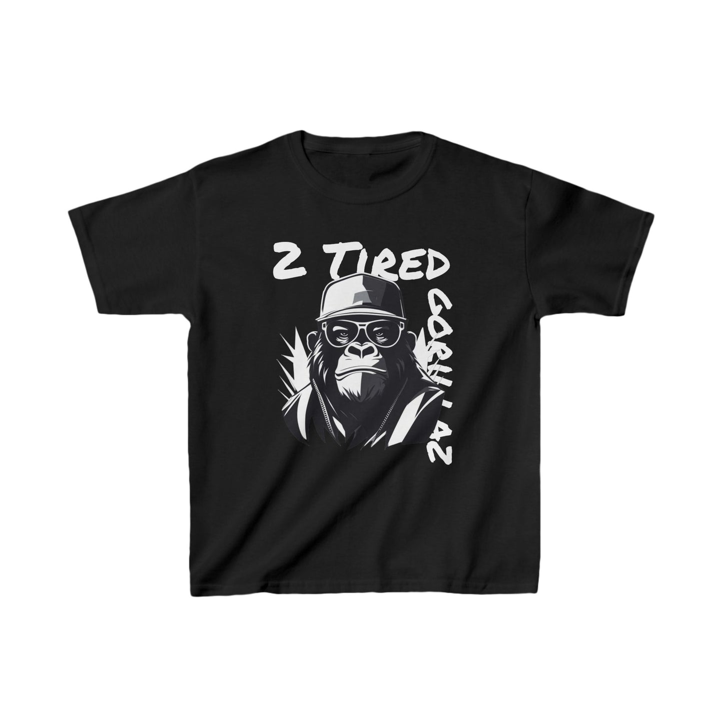 2 Tired Gorillaz, Kids Heavy Cotton™ Tee