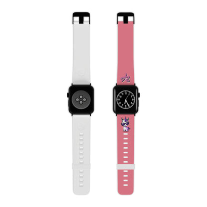 2TG (Lina Unicorn), Rubber Watch Band for Apple Watch (Bubblegum)