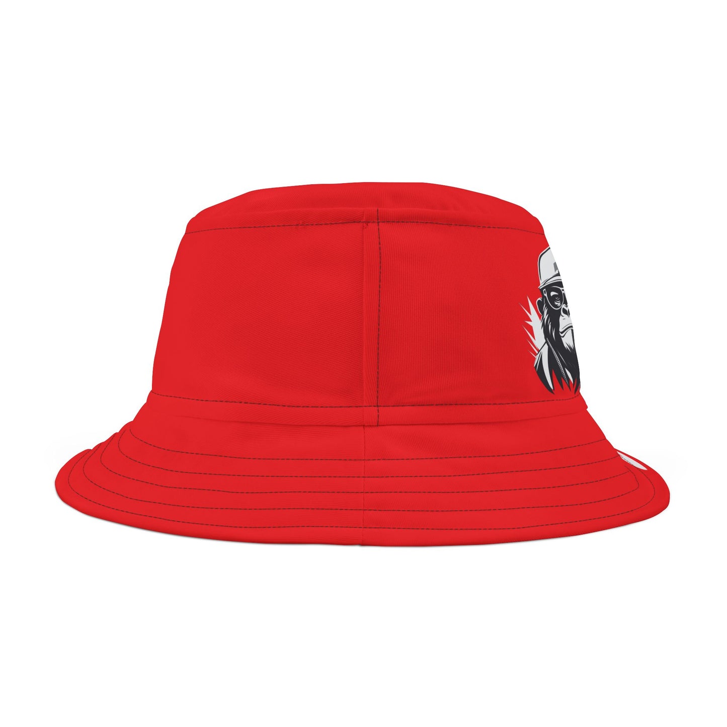 2 Tired Gorillaz, Bucket Hat (Red)