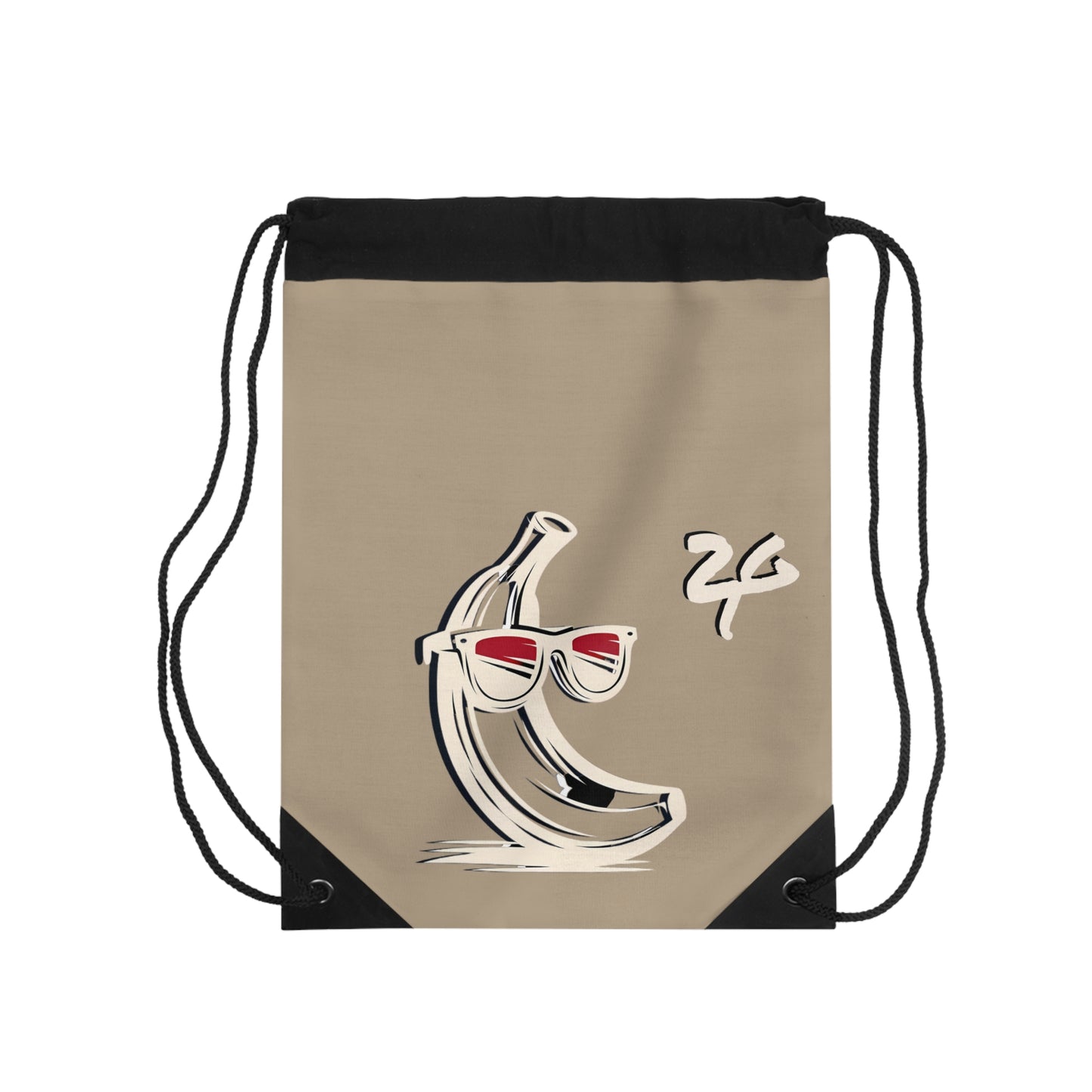 2 Tired Gorillaz, (2TG, Sandy Banana) Drawstring Bag