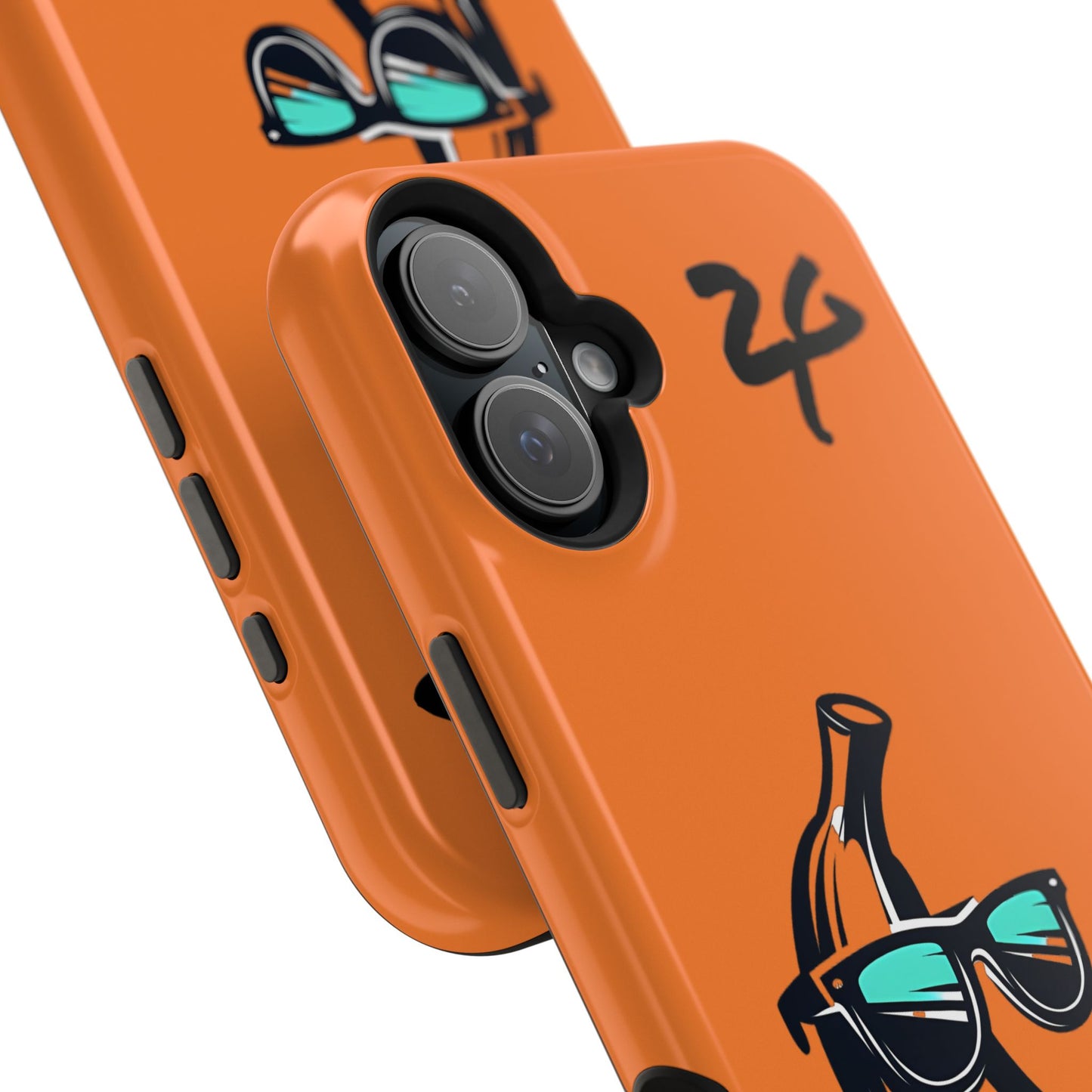 2 Tired Gorillaz, (2TG Sigma Banana) Impact-Resistant Cases (Orange/Black)