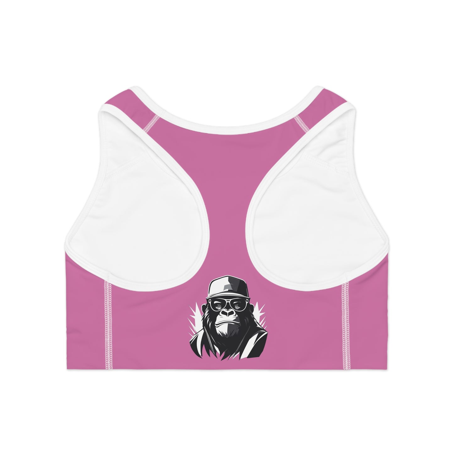 2 Tired Gorillaz (2TG), Sports Bra (Light Pink)