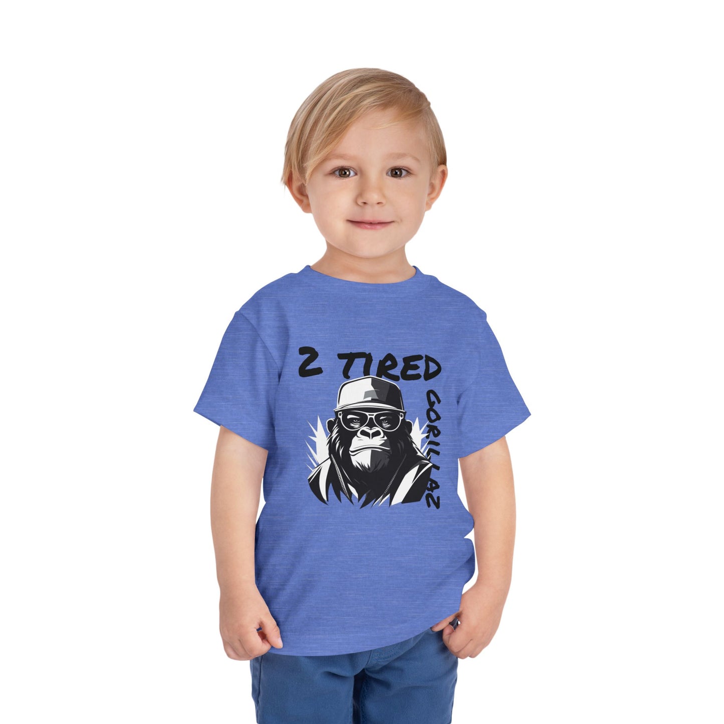 2 Tired Gorillaz, Toddler Short Sleeve Tee