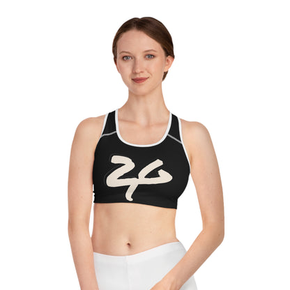 2 Tired Gorillaz (2TG), Sports Bra (Black)