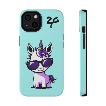 2 Tired Gorillaz, (2TG Lina Unicorn) Impact-Resistant Cases (Sky)