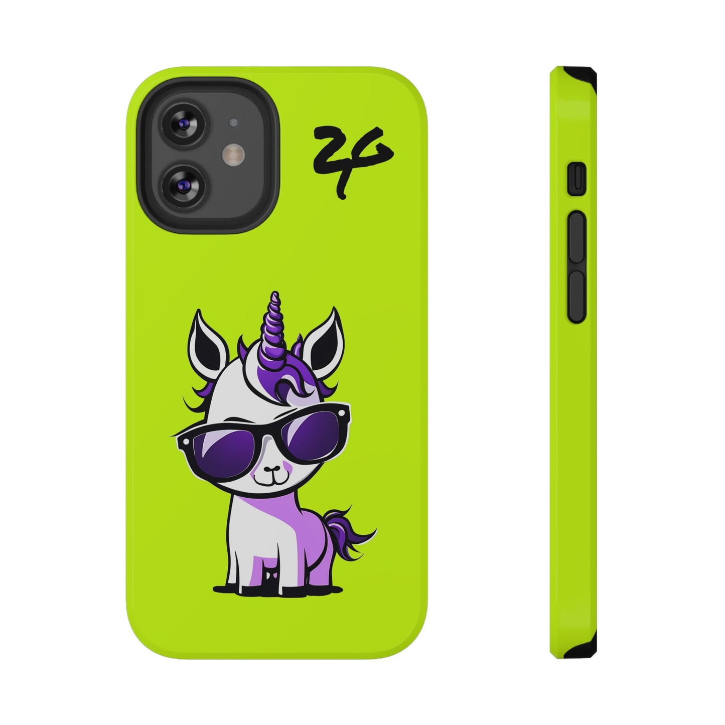 2 Tired Gorillaz, (2TG Lina Unicorn) Impact-Resistant Cases (Neon)