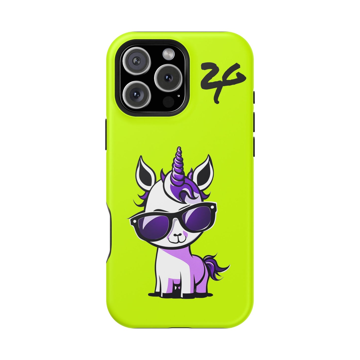 2 Tired Gorillaz, (2TG Lina Unicorn) Impact-Resistant Cases (Neon)