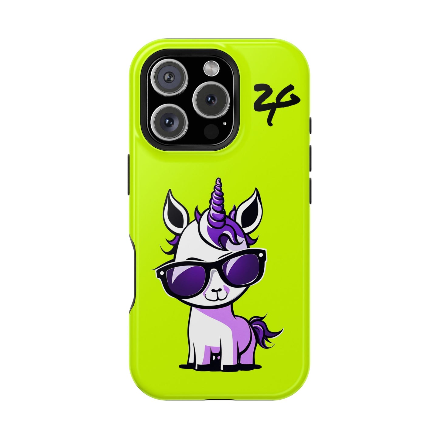 2 Tired Gorillaz, (2TG Lina Unicorn) Impact-Resistant Cases (Neon)