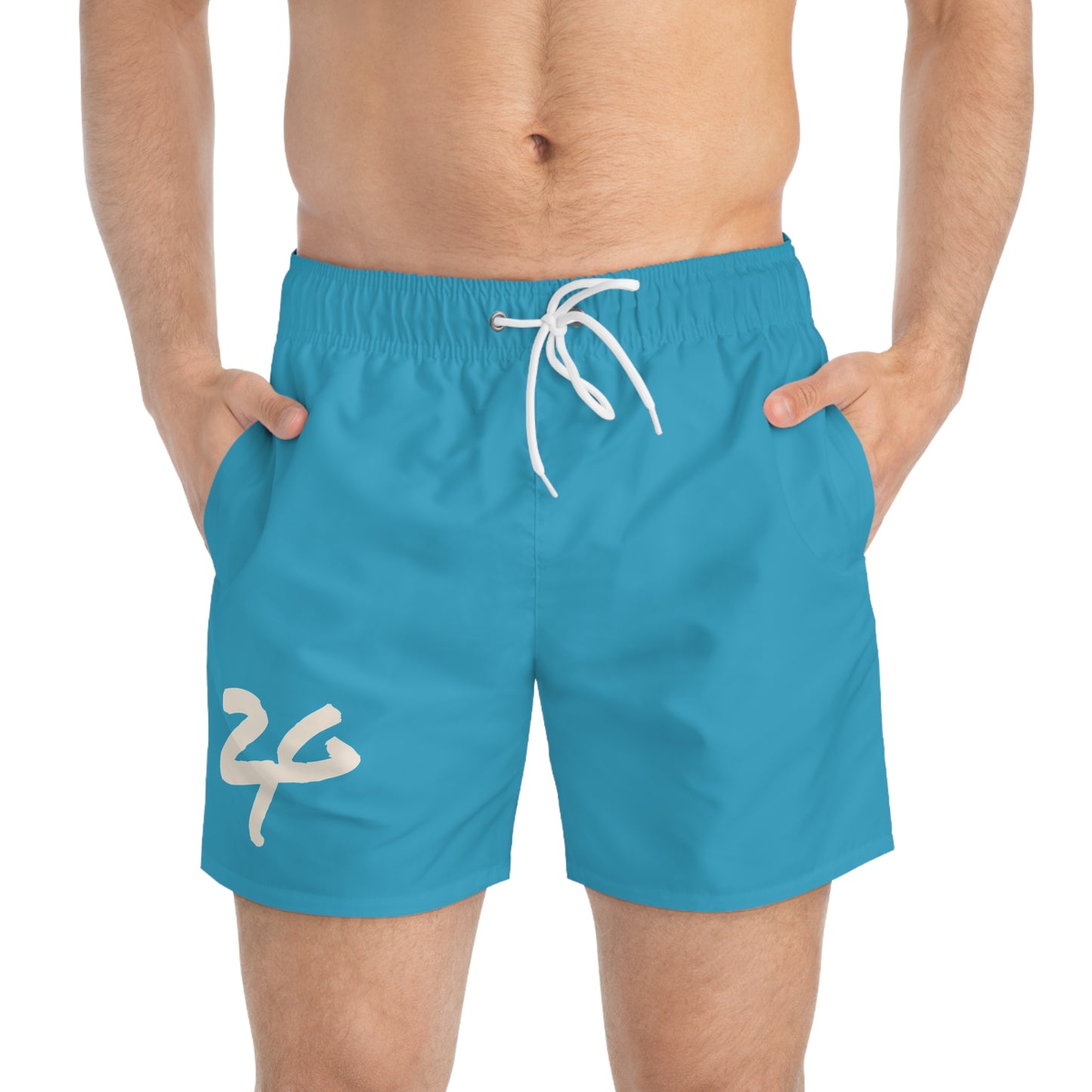 2 Tired Gorillaz, (Sigma Banana) Swim Shorts(Turquoise)