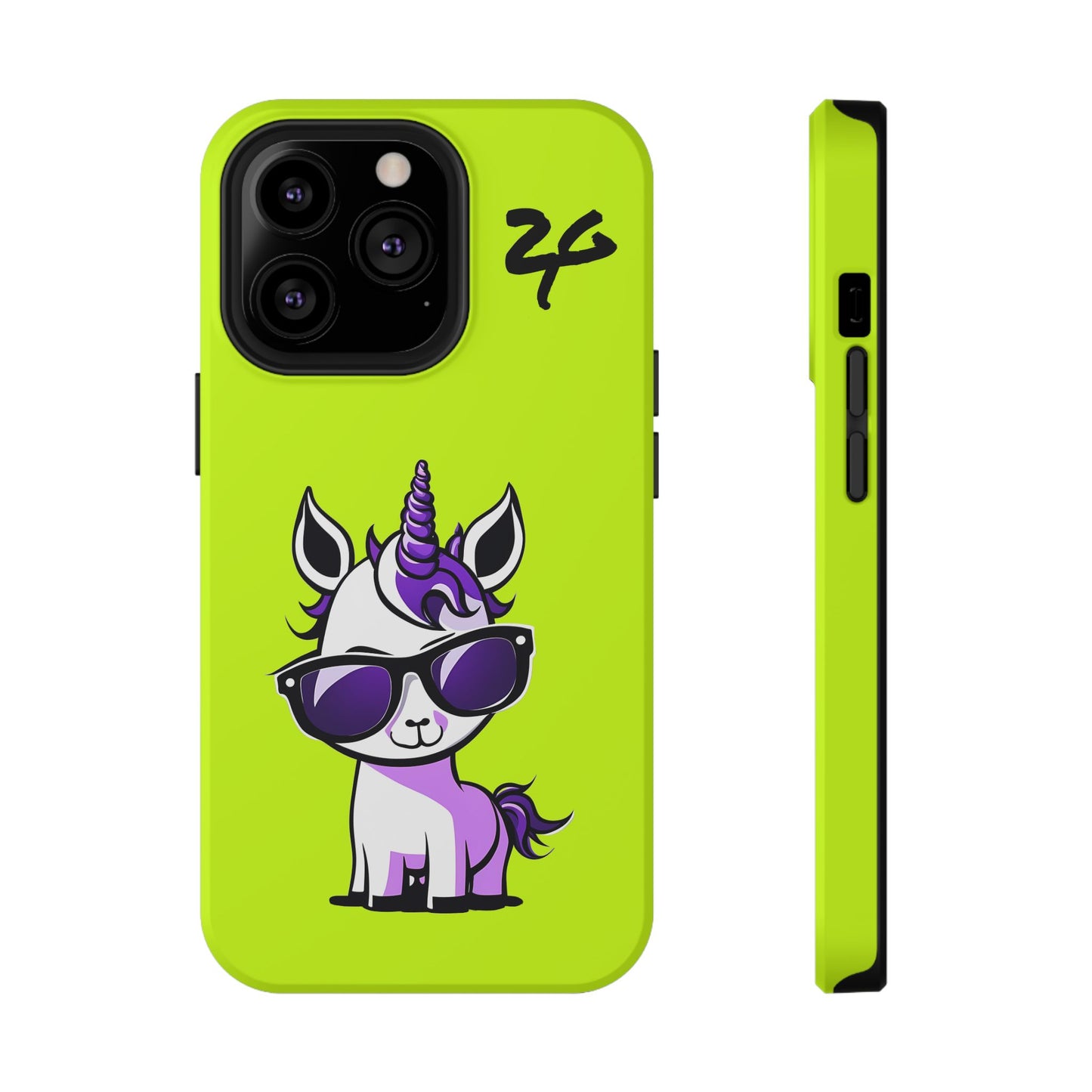 2 Tired Gorillaz, (2TG Lina Unicorn) Impact-Resistant Cases (Neon)