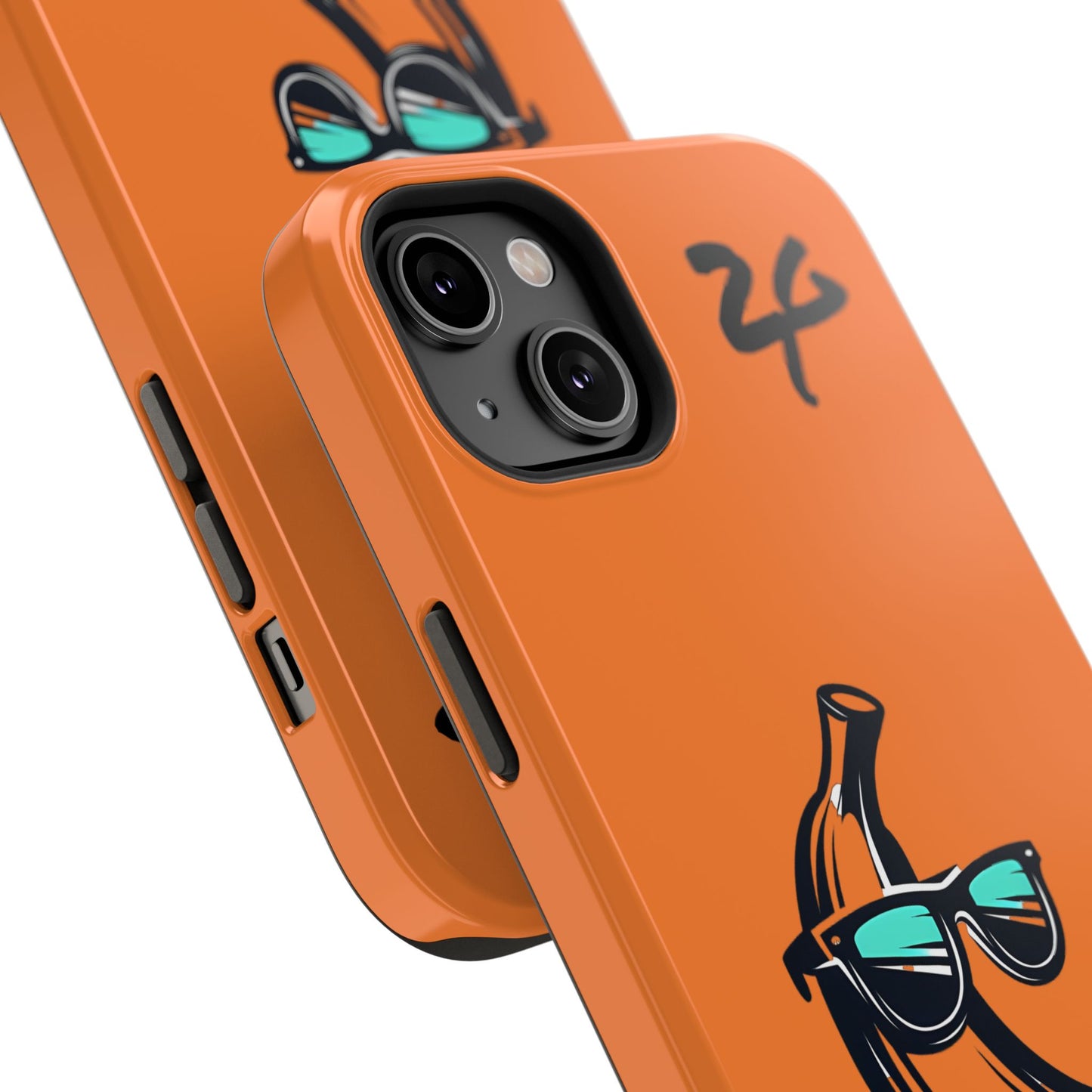 2 Tired Gorillaz, (2TG Sigma Banana) Impact-Resistant Cases (Orange/Black)