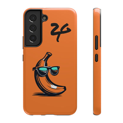 2 Tired Gorillaz, (2TG Sigma Banana) Impact-Resistant Cases (Orange/Black)