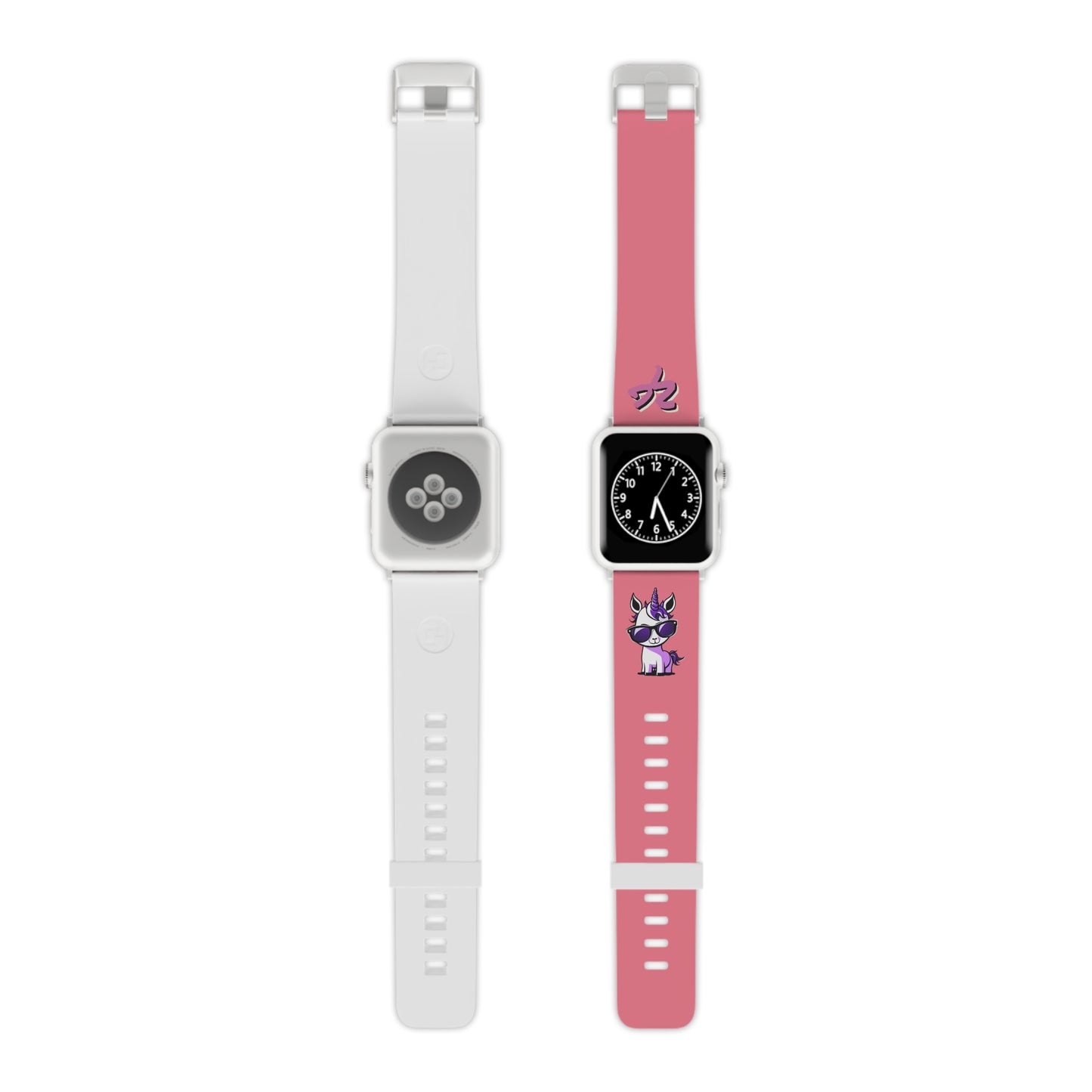 2TG (Lina Unicorn), Rubber Watch Band for Apple Watch (Neon)