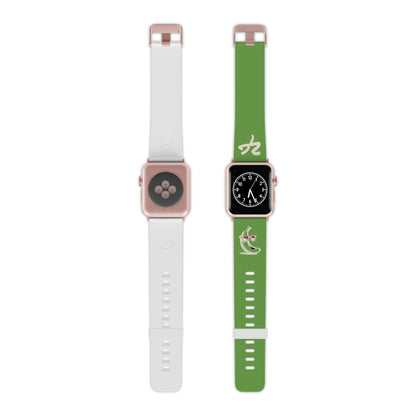 2 Tired Gorillaz (2TG, Sigma Banana), Rubber Watch Band for Apple Watch (Green)