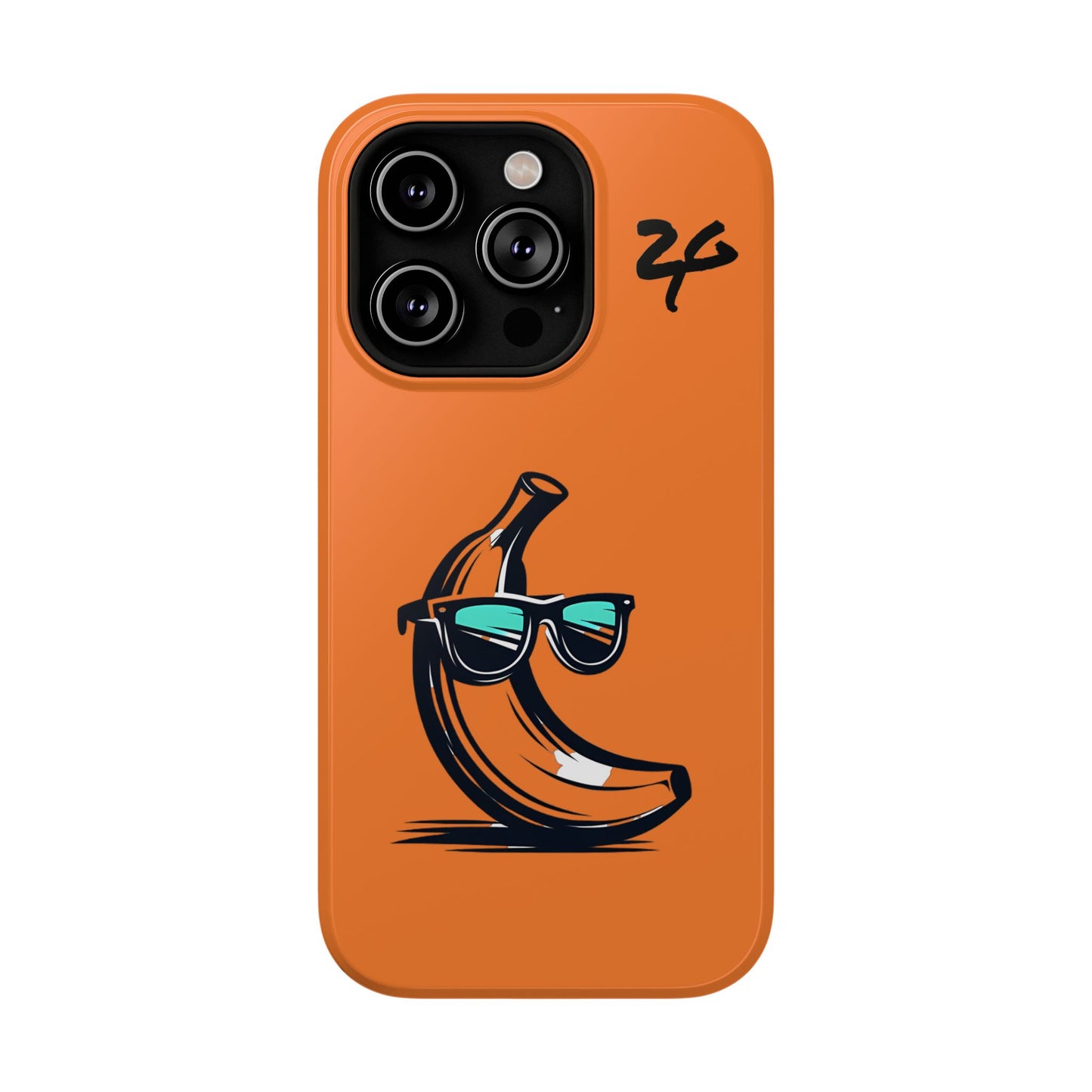 2 Tired Gorillaz, (2TG Sigma Banana) Impact-Resistant Cases (Orange/Black)