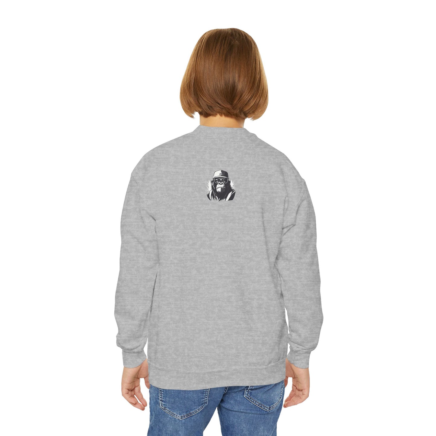 2 Tired Gorillaz, (Sigma Banana) Teen Crewneck Sweatshirt