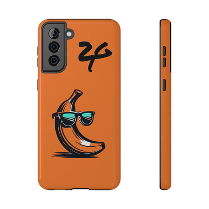 2 Tired Gorillaz, (2TG Sigma Banana) Impact-Resistant Cases (Orange/Black)