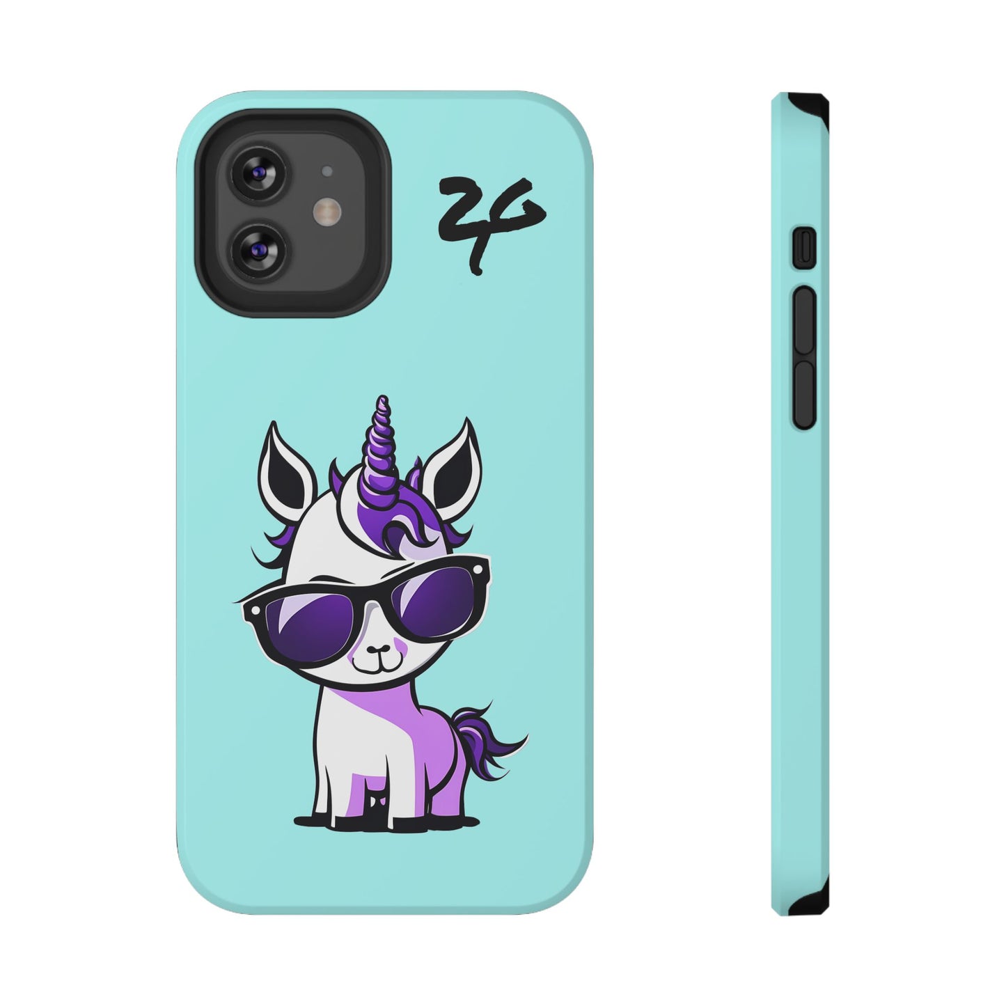 2 Tired Gorillaz, (2TG Lina Unicorn) Impact-Resistant Cases (Sky)