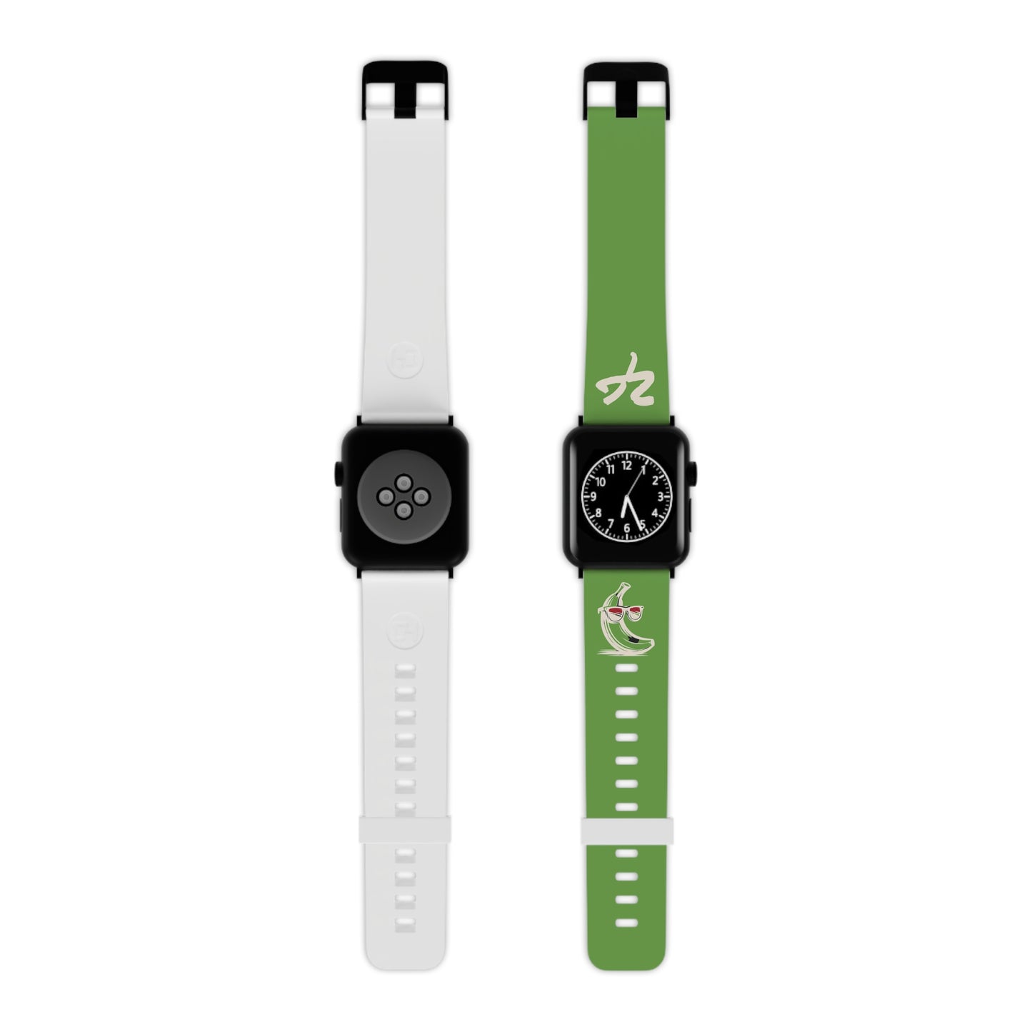 2 Tired Gorillaz (2TG, Sigma Banana), Rubber Watch Band for Apple Watch (Green)