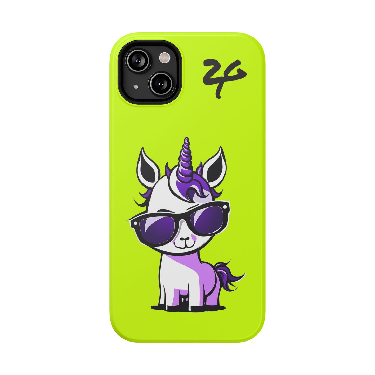 2 Tired Gorillaz, (2TG Lina Unicorn) Impact-Resistant Cases (Neon)