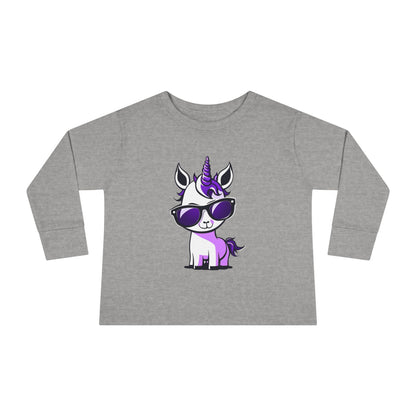 2 Tired Gorillaz, (Lina Unicorn) Toddler Long Sleeve Tee