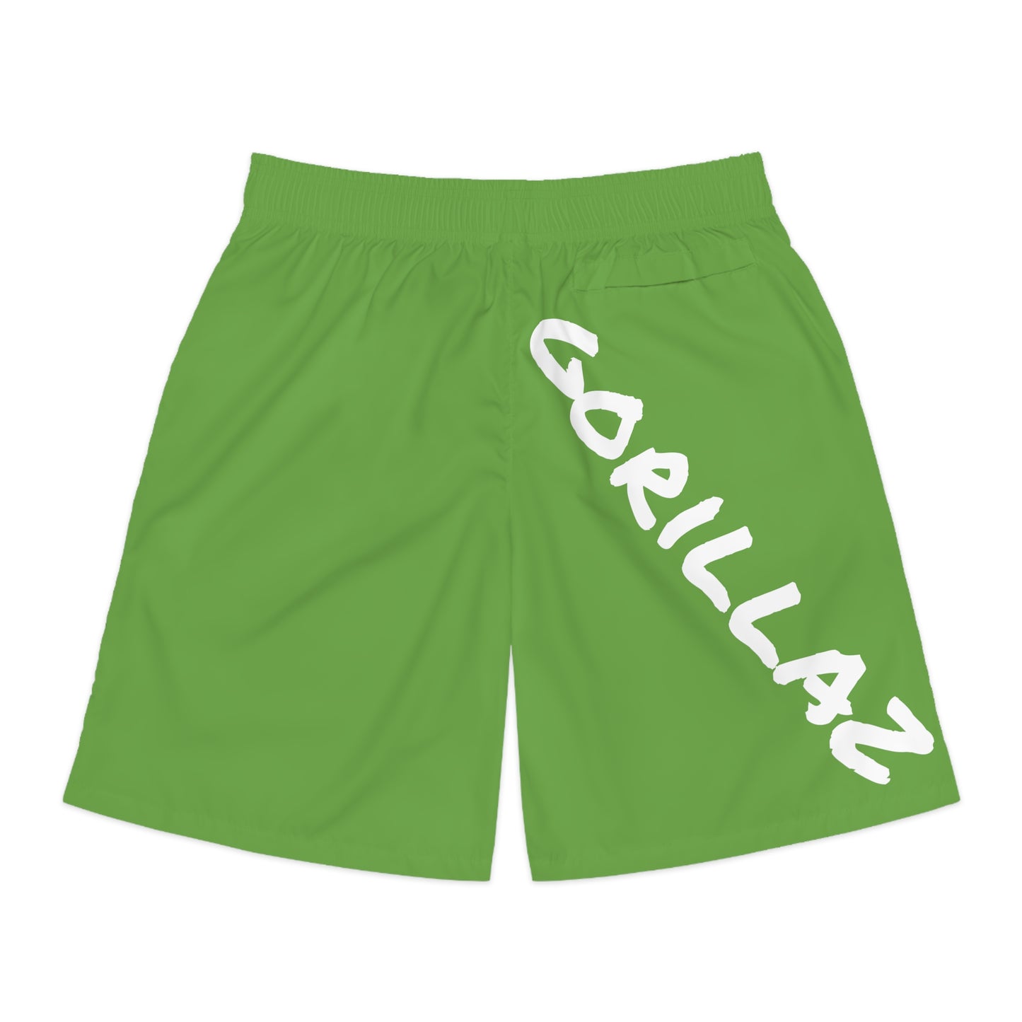 2 Tired Gorillaz, Men's Running Shorts (Green)