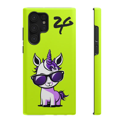 2 Tired Gorillaz, (2TG Lina Unicorn) Impact-Resistant Cases (Neon)