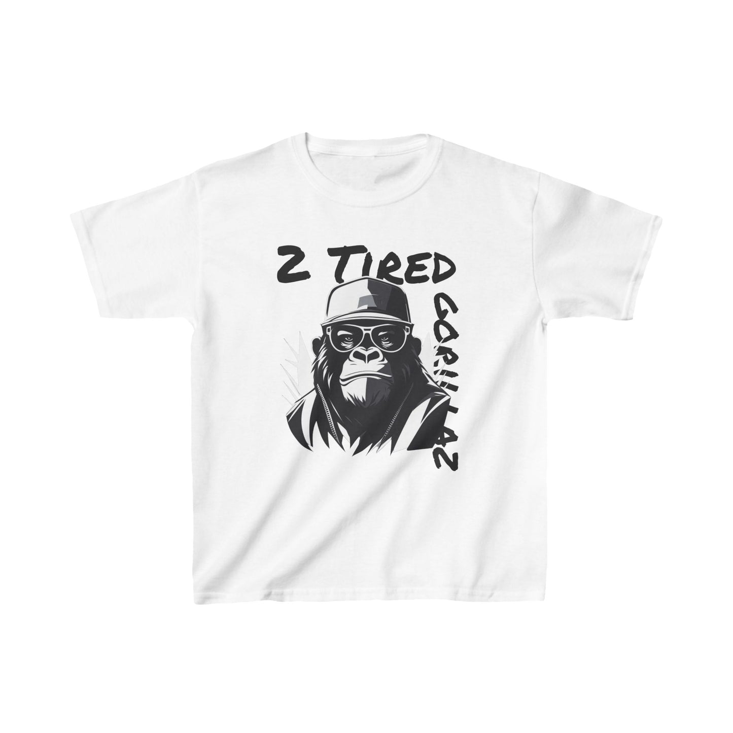 2 Tired Gorillaz, Kids Heavy Cotton™ Tee