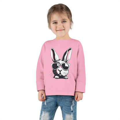 2 Tired Gorillaz, (Bish Bunny) Toddler Long Sleeve Tee